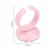 Load image into Gallery viewer, 100 Pcs Smart Glue Ring Holder Blooming Shaped Glue Cup Accessories MGBEAUTYLASH
