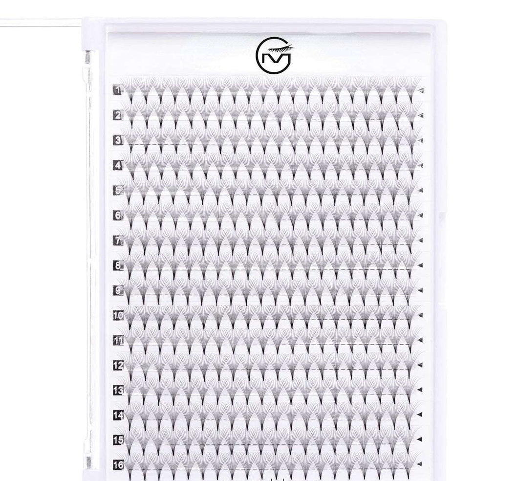 （320 Fans)16 Rows 12D Premade Volume Fans Lashes (Pointy Base)