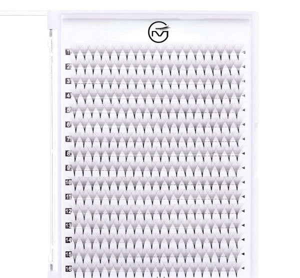 （320 Fans)16 Rows 12D Premade Volume Fans Lashes (Pointy Base)