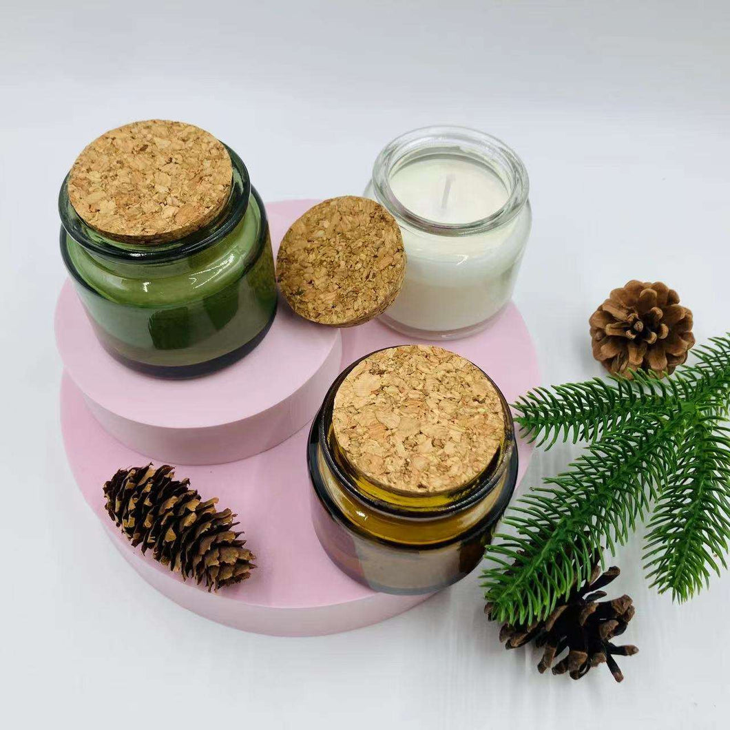 Maison Glass Jar Candle with Wood Cork