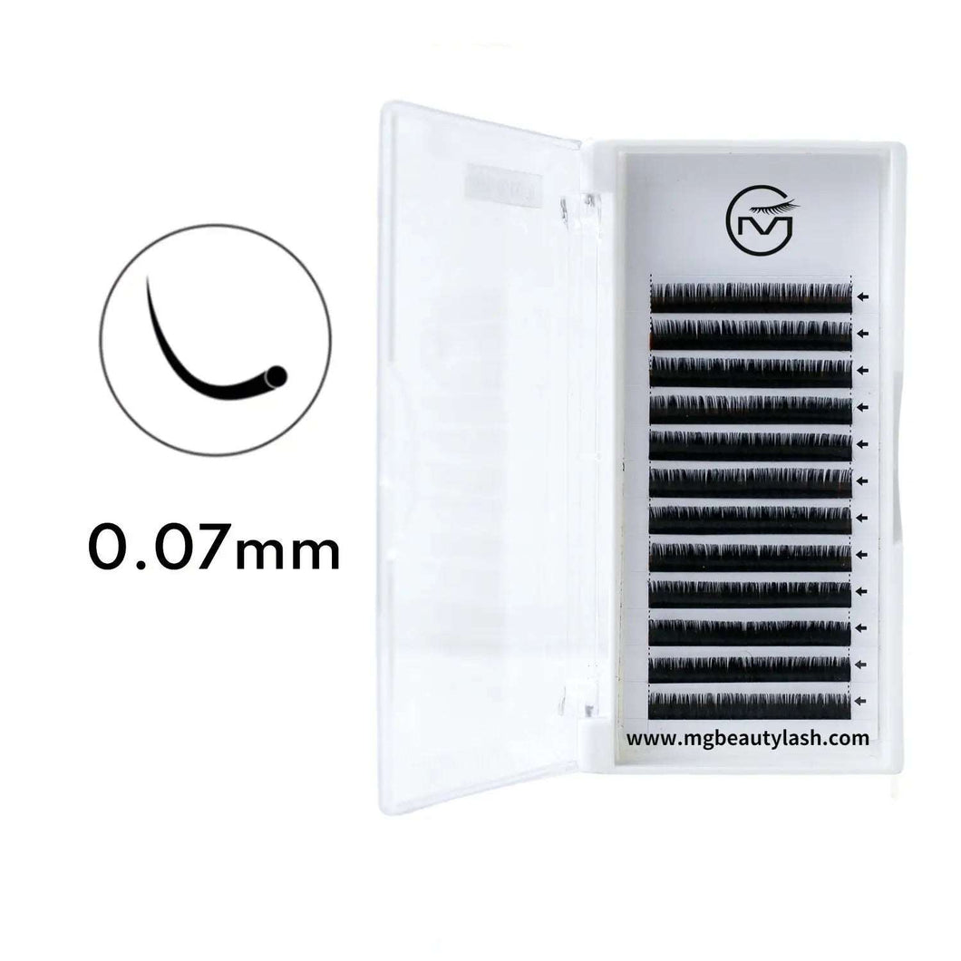 MG Beauty Premium Silk Volume eyelash Extensions (12rows) 0.07mm MGBEAUTYLASH