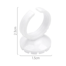 Load image into Gallery viewer, 100 Pcs Smart Glue Ring Holder Blooming Shaped Glue Cup Accessories MGBEAUTYLASH
