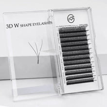 Load image into Gallery viewer, MG LASH 3D W Shape Premade Fans 0.07 Eyelash Extensions MGBEAUTYLASH
