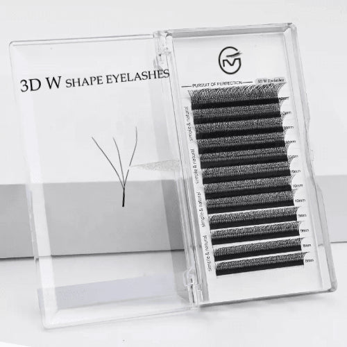 MG LASH 3D W Shape Premade Fans 0.07 Eyelash Extensions MGBEAUTYLASH